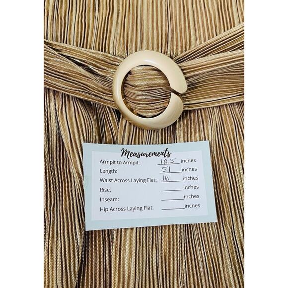 Mac Duggal Ieena 27062 Gold Ruffle Tiered Buckle Detail Dress Size 10 $398 - Picture 7 of 8